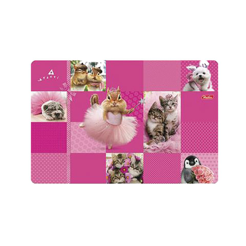 Доска для работы с пластилином HATBER А4, 298х197 мм, Зверюшки (AVANTI), 4PT_14588(H215449)