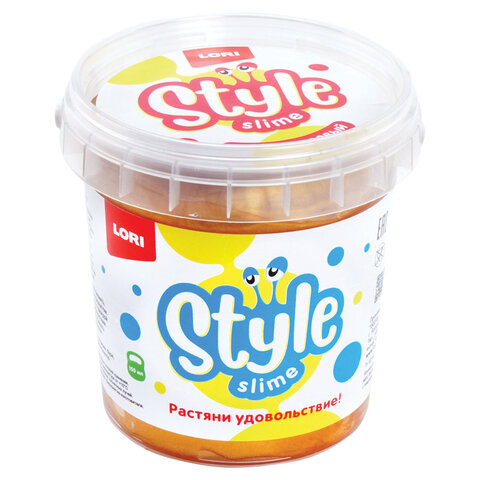 Слайм Style Slime классический "Золотой с ароматом банана", 150 мл, LORI, Сл-006 