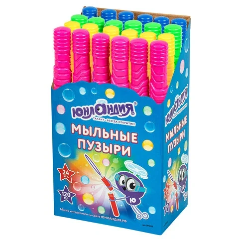 Мыльные пузыри 120 мл, "Волшебная палочка", ЮНЛАНДИЯ, 665457