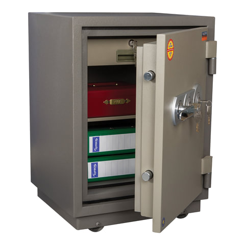 Сейф огнестойкий VALBERG "FRS-66T KL", 672х485х430 мм, 79 кг, 2 ключевых замка, трейзер, крепление к