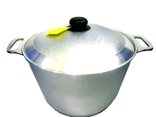 Кастрюля 8л с крышкой литой алюминий без А/П к80