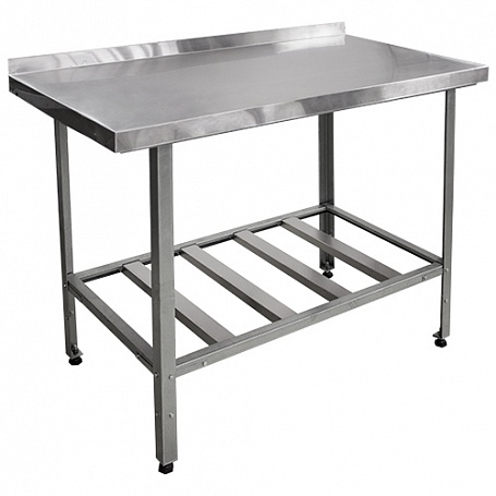 Стол разделочный с бортом ЭКОНОМ ЦК СРОб-1800х600х905(920) мм полка-решетка