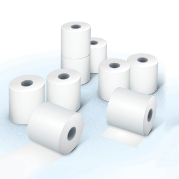 Рулоны для кассовых аппаратов, термобумага, 57х80х12 (80 м), комплект 8 шт., гарантия намотки, BRAUB