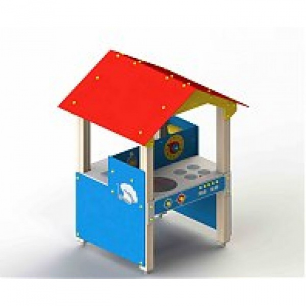 Мастерская-кухня с навесом, от 2 лет, 1380х1250 мм, Н=1870 мм