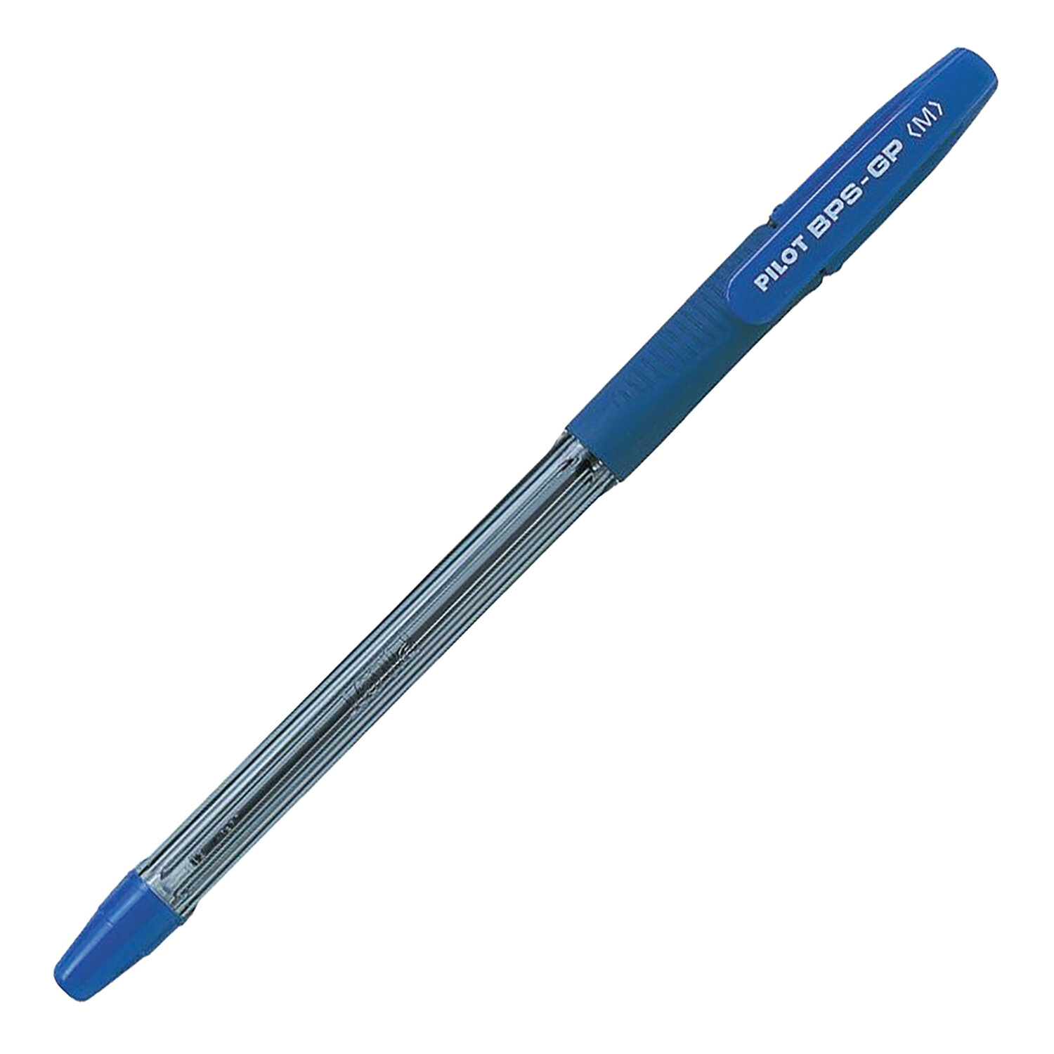 Ручка шариковая PILOT BPS-GP-M, на маслян. основе, корпус синий, с рез.упором, 0,4 мм, синяя