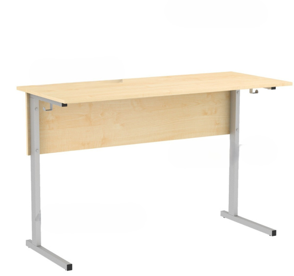 Стол ученический 2-местный 1200*500*760 6гр.м/к серый ЛДСП клен, (М110 В) 