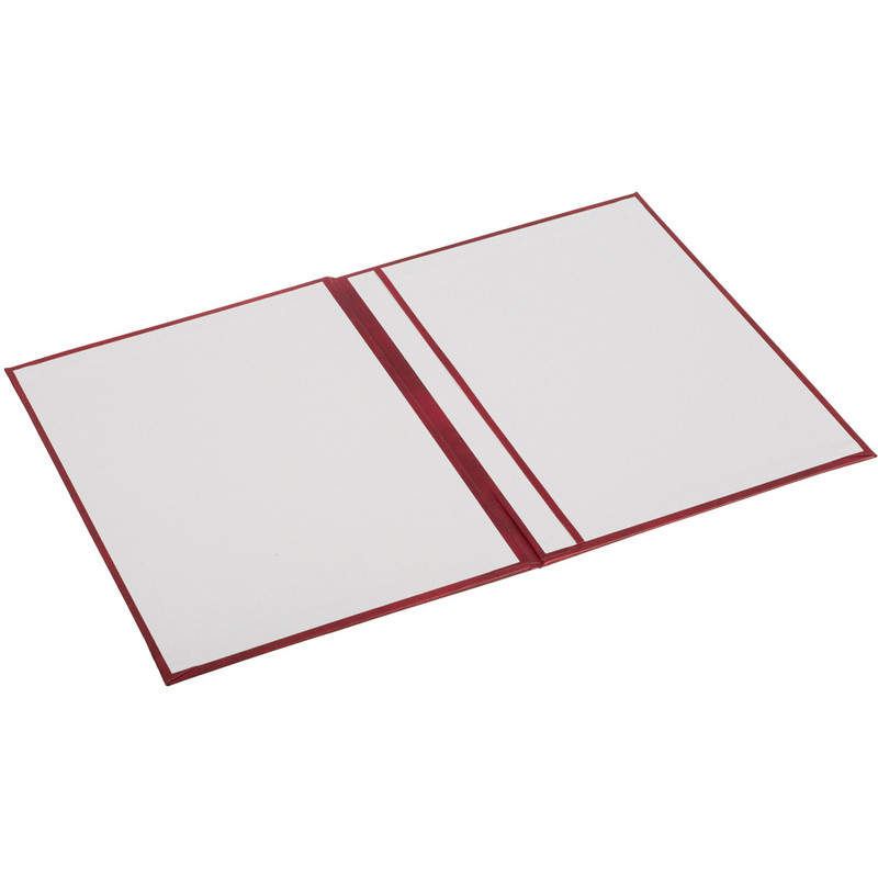 Папка адресная "На подпись!" с клапанами 8см, бордовая