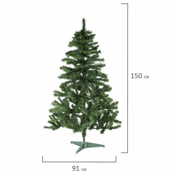 Ель новогодняя искусственная "Classic Green" 150 см, ПВХ, зеленая ЗОЛОТАЯ СКАЗКА 591304 Ель новогодняя искусственная "Classic Green" 150 см, ПВХ, зеленая ЗОЛОТАЯ СКАЗКА 591304