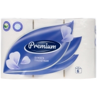 Бумага туалетная OfficeClean "Premium" 3-слойная, 6шт. х17м, тиснение, белая