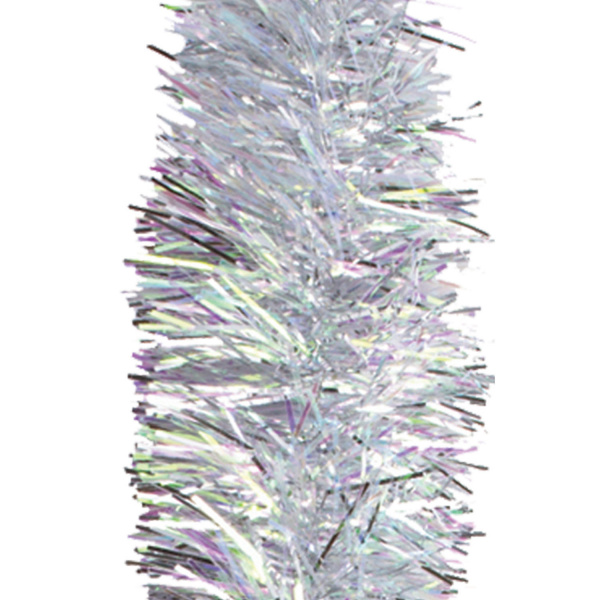 Мишура 1 штука, диаметр 100мм, длина 2м, серебро, ш/к 71512