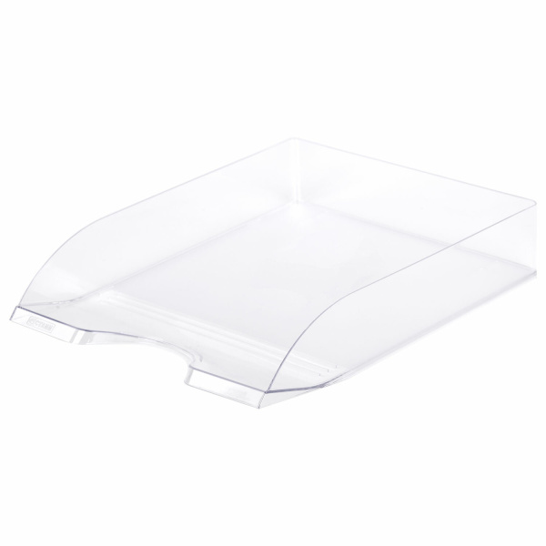 Лоток горизонтальный для бумаг СТАММ "Дельта" прозрачный, ЛТ652