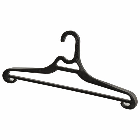 Вешалка-плечики BRABIX универсальная, пластиковая, р. 50-54, длина 47см, цвет черный, 601655 Вешалка-плечики BRABIX универсальная, пластиковая, р. 50-54, длина 47см, цвет черный, 601655