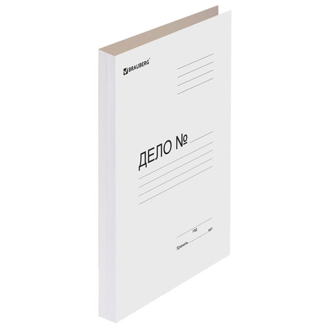 Папка Дело картонная (без скоросшивателя) картон мелованный 440 г/м2, BRAUBERG до 200 листов