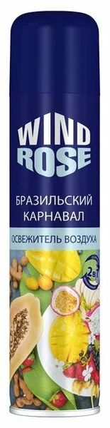 Освежитель воздуха аэрозольный WIND ROSE 300мл "Бразильский карнавал", СИБИАР, 5-02.10.008.06 