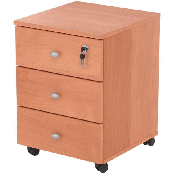 Тумба подкатная с 3-мя ящиками 426х475х525, ольха, М327.3