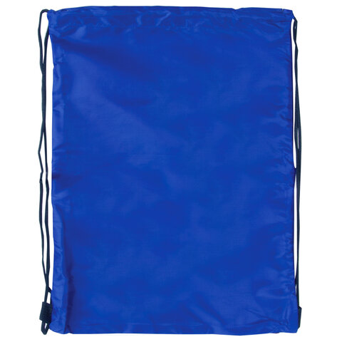 Сумка для обуви BRAUBERG, прочная, на шнурке, синяя, 42x33 см
