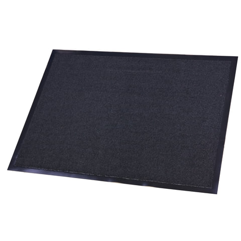 Коврик входной ворсовый влаго-грязезащитный FLOORTEX 60*80 см, темно-серый, 600970