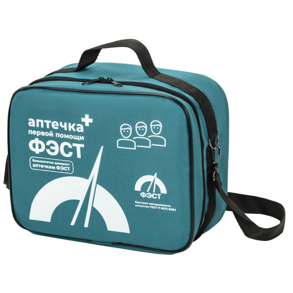 Аптечка первой помощи производственная ФЭСТ, до 30 человек, текстильный футляр, № 7.2, 1044 