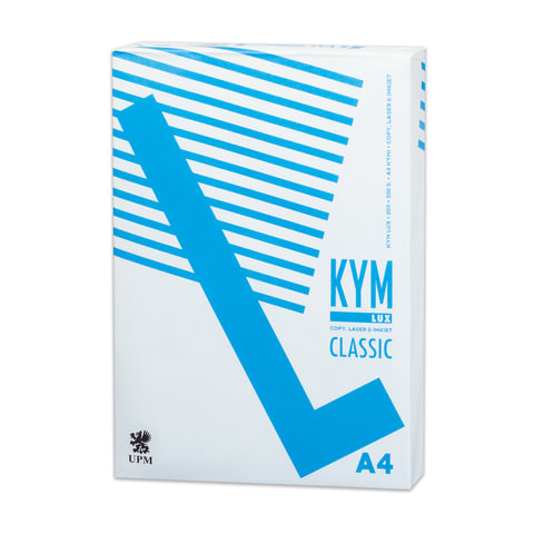 Бумага офисная А4, класс "C", KYM LUX CLASSIC, 80 г/м2, 500 л., Финляндия, белизна 150% (CIE)