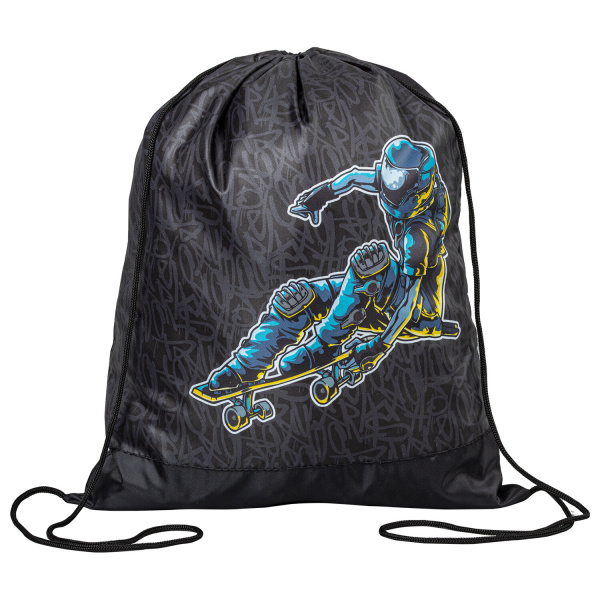 Мешок для обуви ПИФАГОР, 1 отделение, 42х34 см, Space skater, 270907