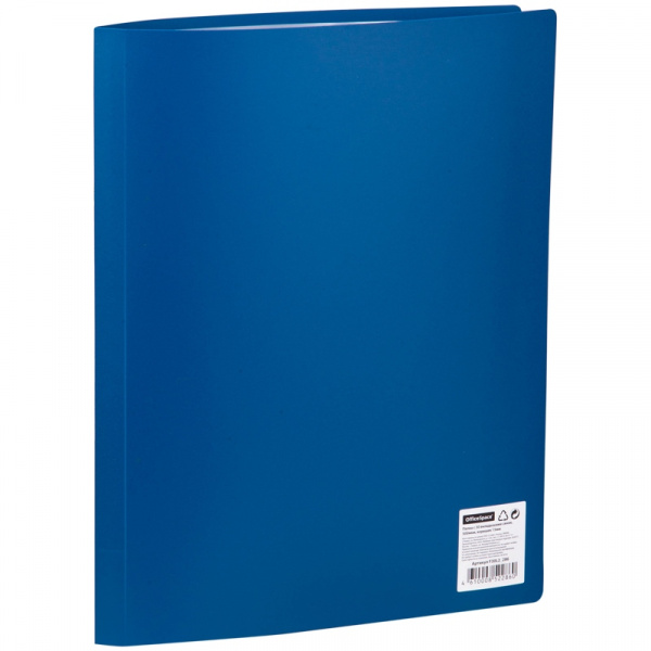 Папка с 30 вкладышами OfficeSpace, 21мм, 400мкм, синяя