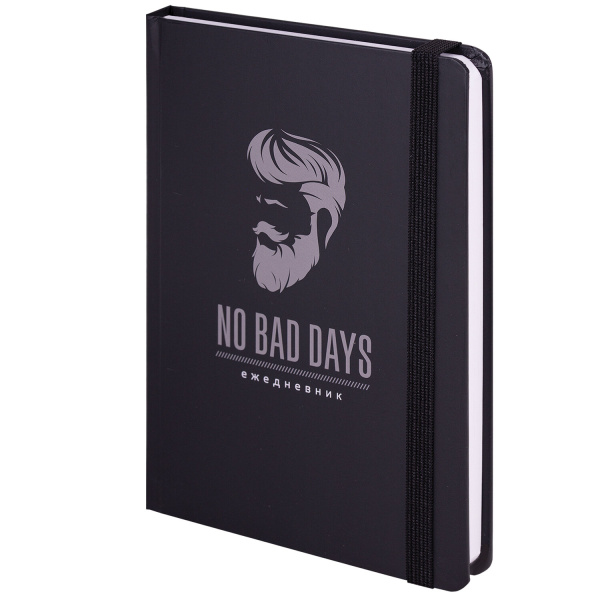 Ежедневник недатированный А5 (145х203мм) BRAUBERG "Барбер", твердый, с резинкой, 128л.