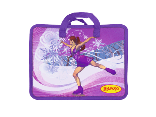 Папка школьная с ручками, А4, ТМ "Лимпопо", "Танец на льду" арт. LP0147