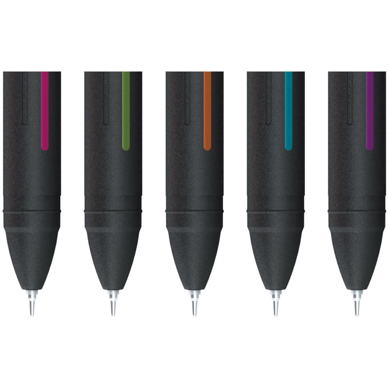 Ручка шариковая Berlingo "Color Zone stick" 0,7мм, синяя, прорезиненный корпус ассорти