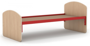 Кровать детская 1432х684х605мм, клен,  М714