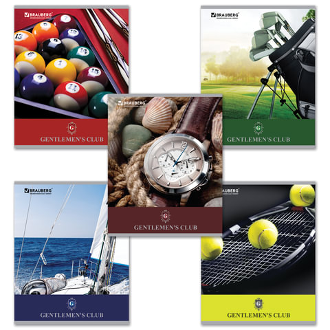 Тетрадь 48л. клетка BRAUBERG, офсет, обл.+УФ лак Gentlemen's Club (Клуб джент-в), ассорти Тетрадь 48л. клетка BRAUBERG, офсет, обл.+УФ лак Gentlemen's Club (Клуб джент-в), ассорти