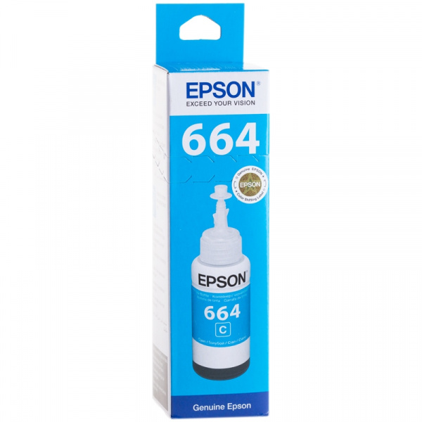 Чернила ориг. Epson T6642 голубые для L100/L110/L210/L300/L355 (70мл)