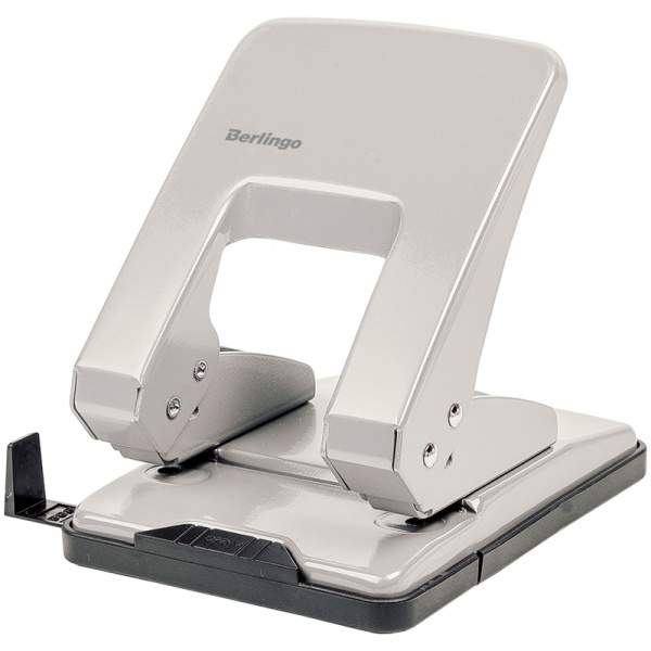 Дырокол Berlingo "Universal" 40л., металлический, серый DDm_40072