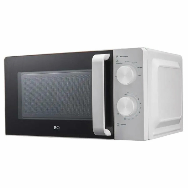 Микроволновая печь BQ (БИ-КЬЮ) MWO 20004SM/W, объем 20 л, мощность 700 Вт, механическое управление
