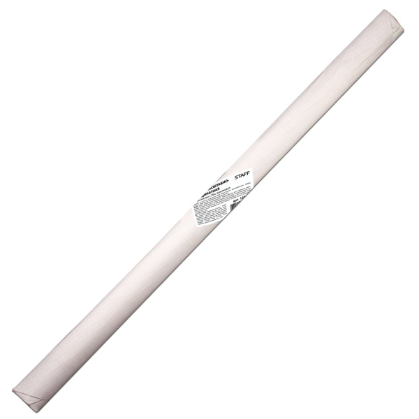 Бумага масштабно-координатная (миллиметровая), рулон 640мм*20м, оранжевая, 65г/м2, STAFF, 128992