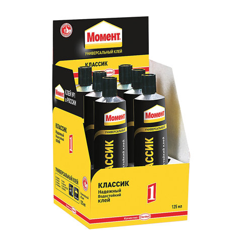 Клей универсальный МОМЕНТ-1, 125 мл, в шоу-боксе, 781737 