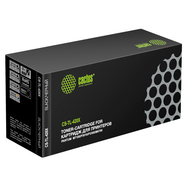 Картридж лазерный CACTUS (CS-TL-420X) для Pantum P3010D/P3010DW/P3300D/P3300DN/P3300DW, ресурс 6000 