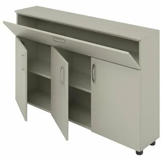Тумба классной доски 1270х260х760, серый, М322