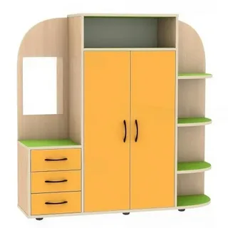 Уголок ряжения "София". Цвет: клен, манго, зеленый. Размеры: 1228x340x1200мм. П5