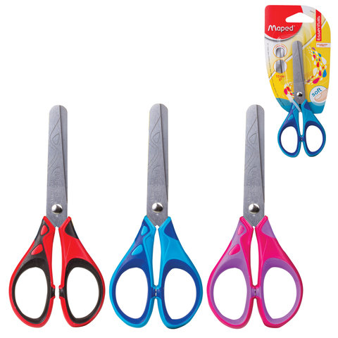 Ножницы MAPED (Франция) "Start Soft", 130мм, прорезин.ручки, черно-красн,карт.уп. с европодв, 464510 Ножницы MAPED (Франция) "Start Soft", 130мм, прорезин.ручки, черно-красн,карт.уп. с европодв, 464510