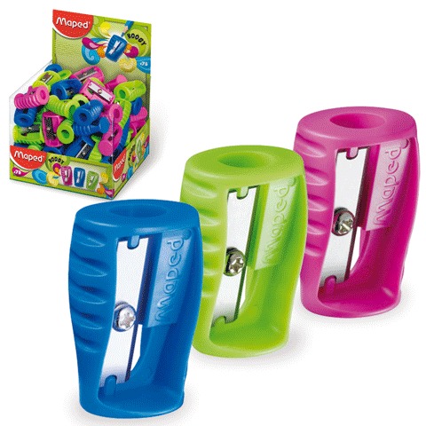 Точилка MAPED (Франция) "Boogy" без контейнера, ассорти, 063211