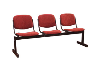 Блок стульев 3х местный не откид. мягкий, без подколотников