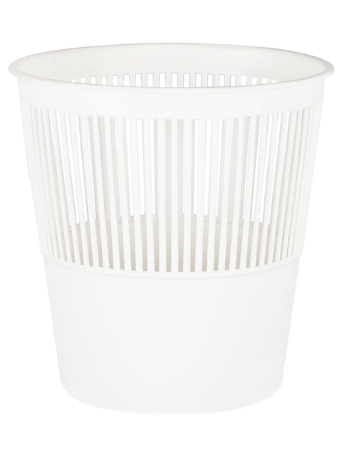 Корзина для бумаг СТАММ, 14л, сетчатая, белая