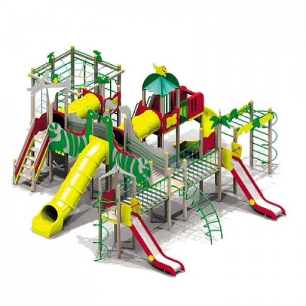 ДИК "Парк динозавров" (6-12 лет) 11750х10340 мм, Н = 4430 мм, Н площадок = 1550 мм, 1850 мм