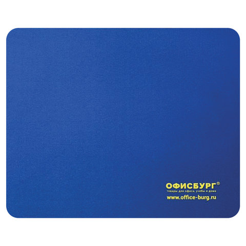 Коврик для мыши ОФИСБУРГ, резина+ткань, 220х180х3 мм, 512814
