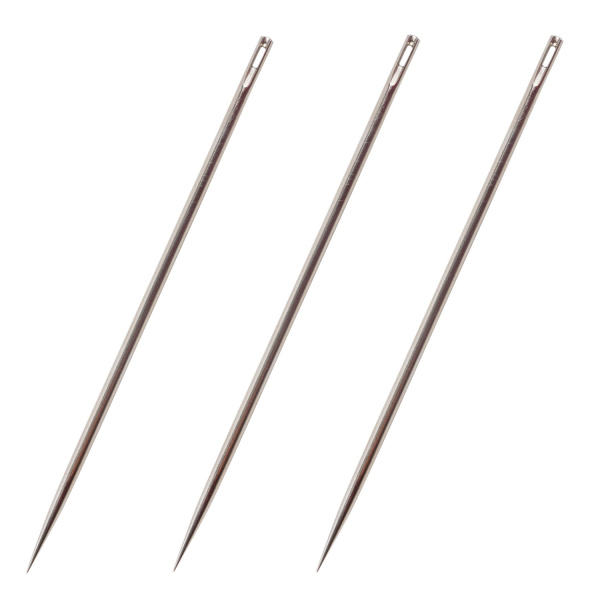 Иглы для прошивки документов (цыганские), КОМПЛЕКТ 3 шт, дл.80 мм, диам.1,8 мм, в блистере, ш/к41985