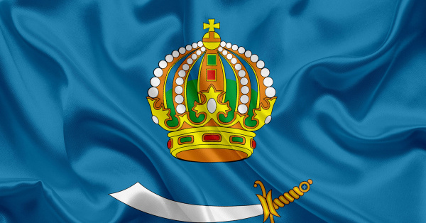 Флаг Астраханской области 0,9*1,35м, мокрый шелк