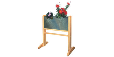 Прозрачное кашпо  "Домашний огород" (сосна + стекло 850*110*950)