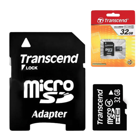 Карта памяти micro SDHC 32GB TRANSCEND скорость передачи данных 4 Мб/сек (class4) с адаптером