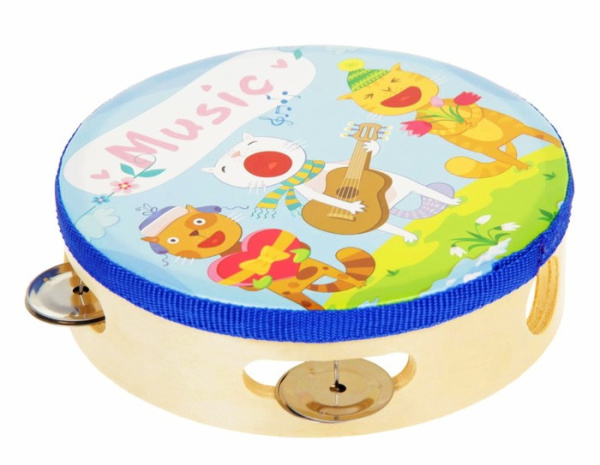 Бубен «Коты музыканты»