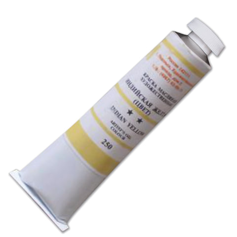 Краска масляная художественная ПОДОЛЬСК, туба 46мл, индийская желтая (250), шк2134